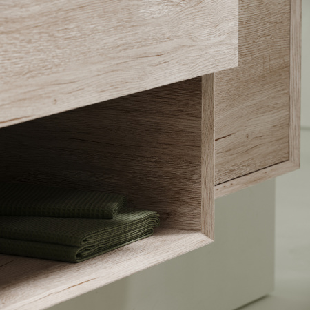 Тумба под раковину Sancos Marmi 1.0 MR1.080EG 80х40 подвесная цвет коричневый